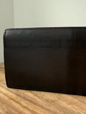 UNITED COLORS OF BENNETON Vintage Leather Bifold Wallet